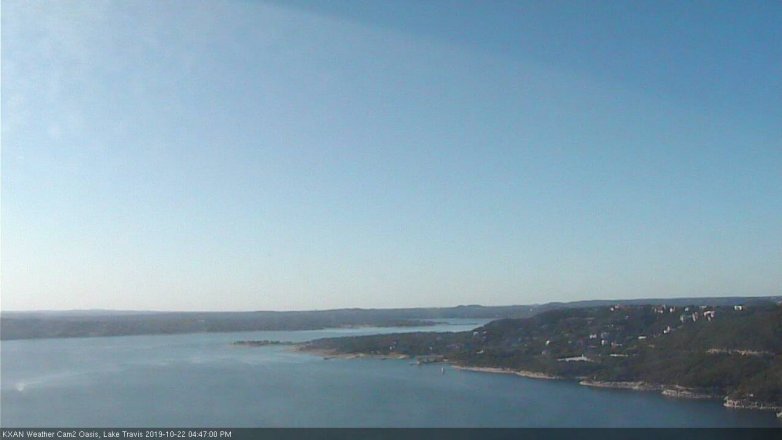 Lake Travis webcam, October 22, 2019 3:50 PM CT