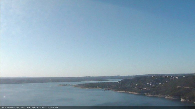 Lake Travis webcam, October 22, 2019 3:55 PM CT