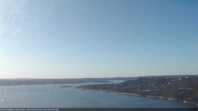 Lake Travis webcam, October 22, 2019 4:10 PM CT