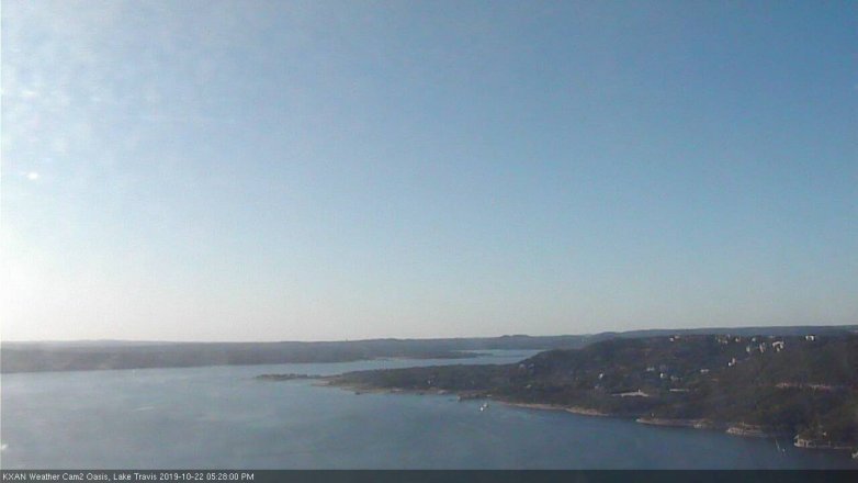 Lake Travis webcam, October 22, 2019 4:30 PM CT