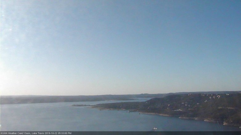 Lake Travis webcam, October 22, 2019 4:35 PM CT