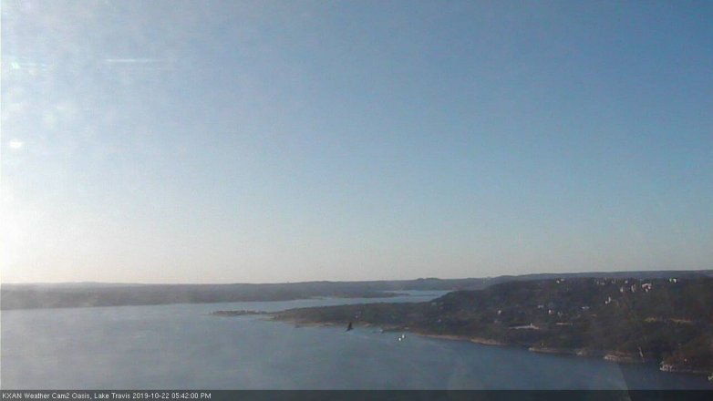 Lake Travis webcam, October 22, 2019 4:45 PM CT