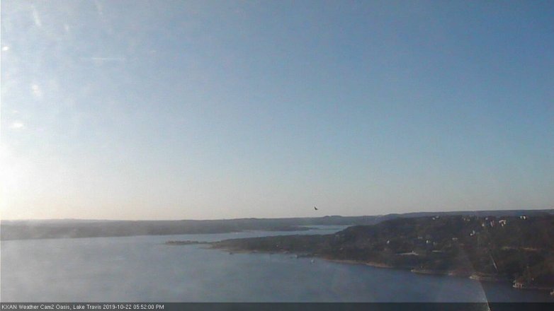Lake Travis webcam, October 22, 2019 4:55 PM CT