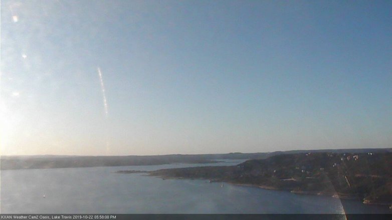 Lake Travis webcam, October 22, 2019 5:00 PM CT