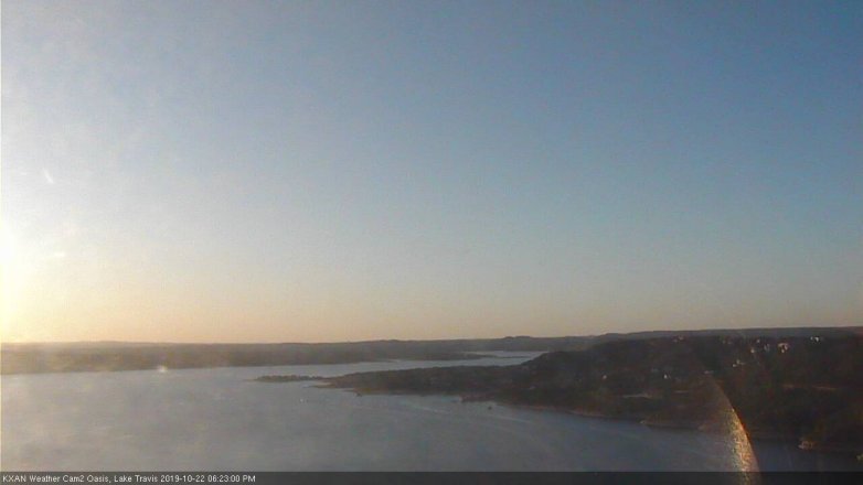 Lake Travis webcam, October 22, 2019 5:25 PM CT