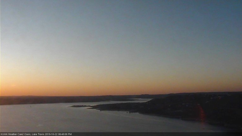 Lake Travis webcam, October 22, 2019 5:50 PM CT