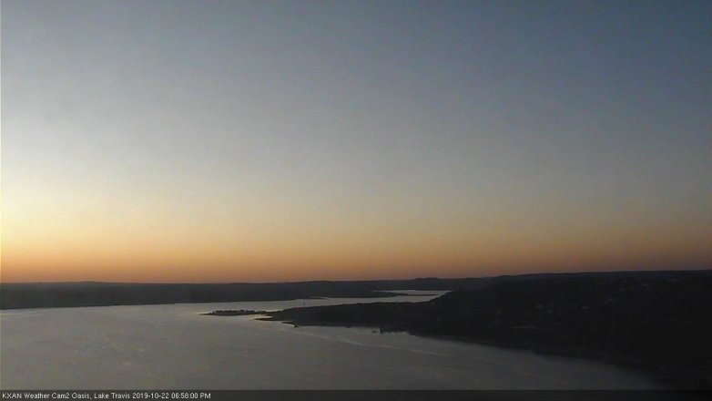 Lake Travis webcam, October 22, 2019 6:00 PM CT