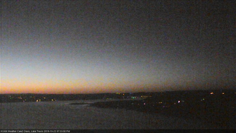 Lake Travis webcam, October 22, 2019 6:35 PM CT