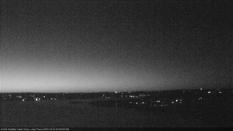 Lake Travis webcam, October 22, 2019 6:45 PM CT
