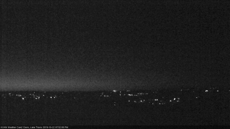 Lake Travis webcam, October 22, 2019 6:55 PM CT
