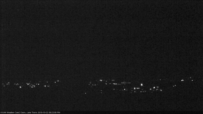 Lake Travis webcam, October 22, 2019 8:25 PM CT