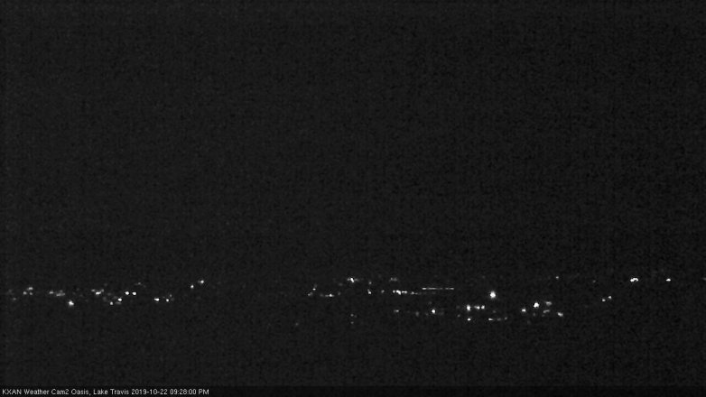 Lake Travis webcam, October 22, 2019 8:30 PM CT
