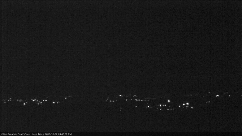 Lake Travis webcam, October 22, 2019 8:50 PM CT