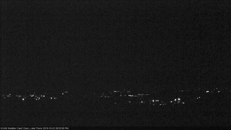 Lake Travis webcam, October 22, 2019 8:55 PM CT