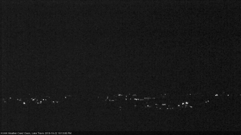 Lake Travis webcam, October 22, 2019 9:15 PM CT