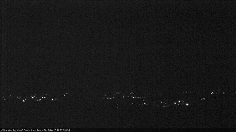 Lake Travis webcam, October 22, 2019 9:30 PM CT
