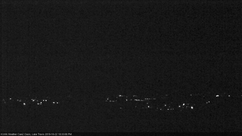 Lake Travis webcam, October 22, 2019 9:35 PM CT
