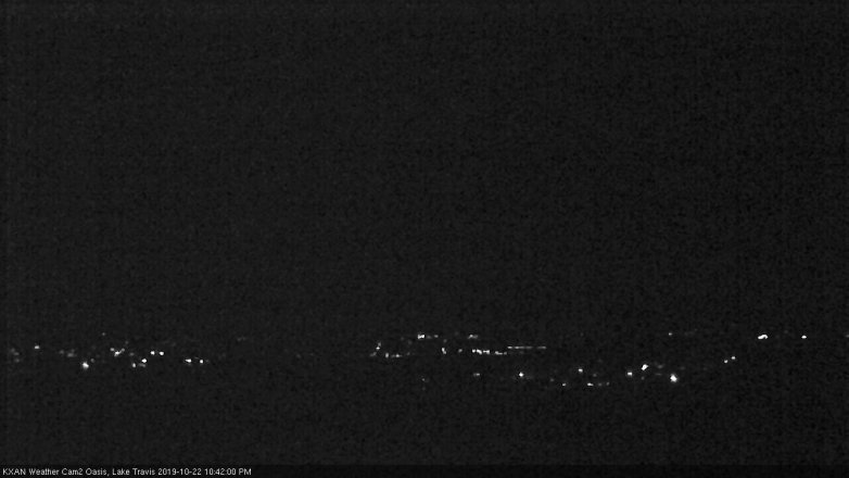 Lake Travis webcam, October 22, 2019 9:45 PM CT