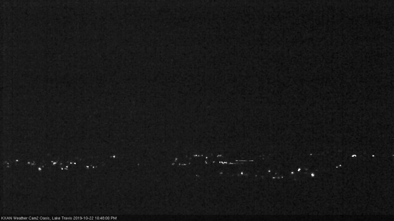 Lake Travis webcam, October 22, 2019 9:50 PM CT