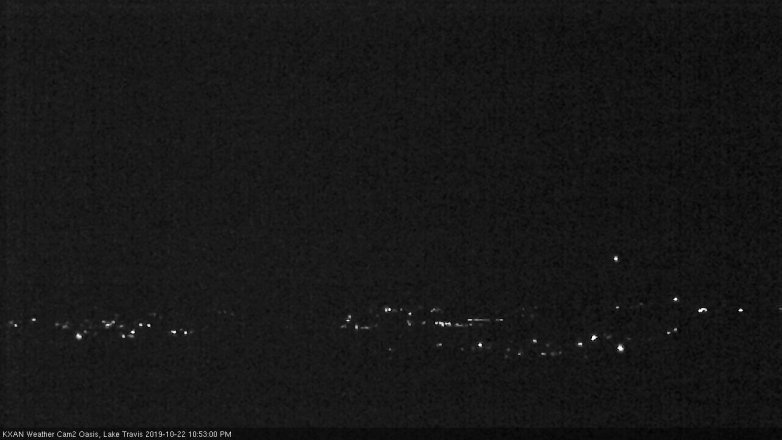 Lake Travis webcam, October 22, 2019 9:55 PM CT