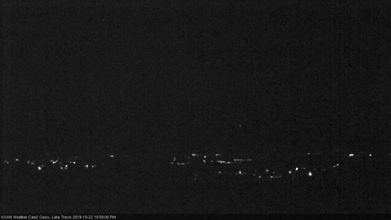 Lake Travis webcam, October 22, 2019 10:00 PM CT