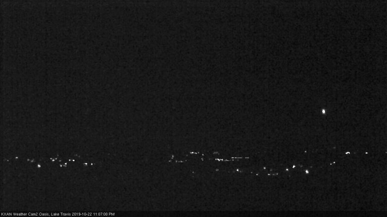 Lake Travis webcam, October 22, 2019 10:10 PM CT