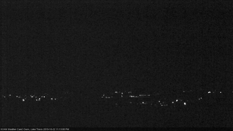 Lake Travis webcam, October 22, 2019 10:15 PM CT