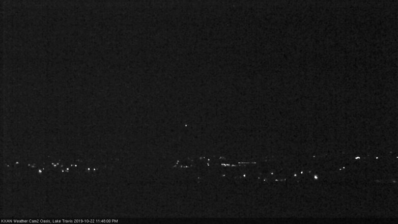 Lake Travis webcam, October 22, 2019 10:50 PM CT