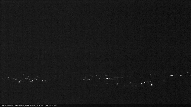 Lake Travis webcam, October 22, 2019 11:00 PM CT
