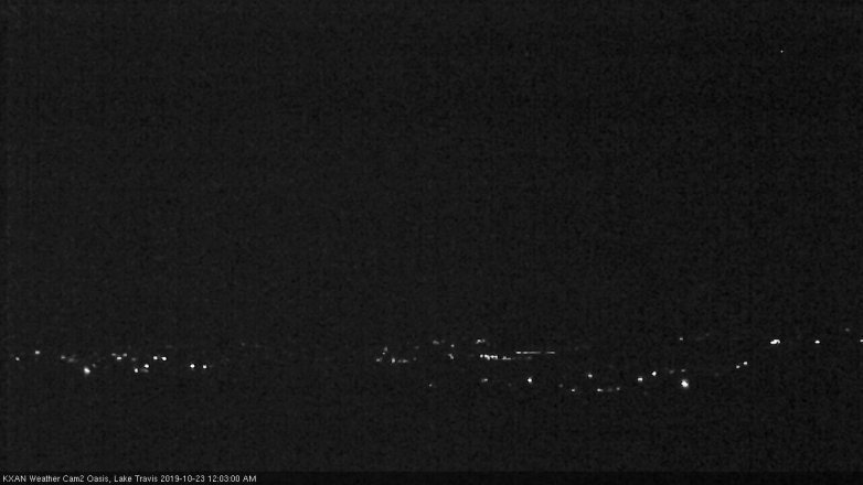 Lake Travis webcam, October 22, 2019 11:05 PM CT