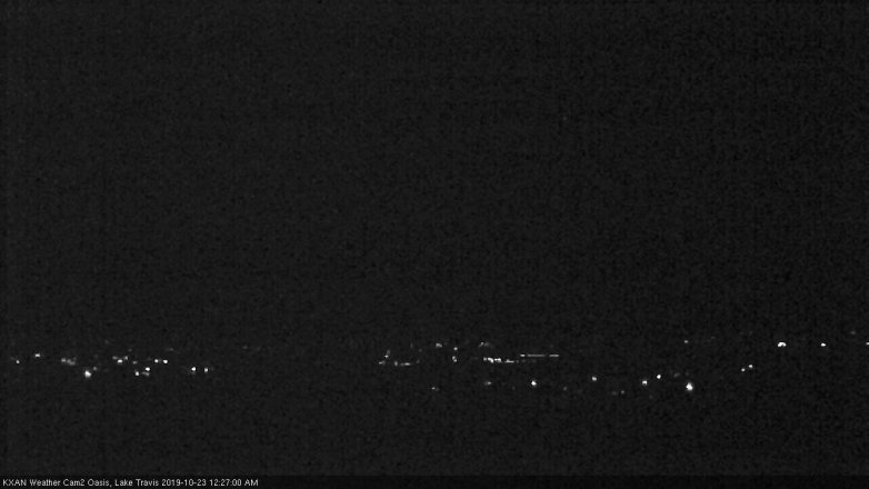 Lake Travis webcam, October 22, 2019 11:30 PM CT