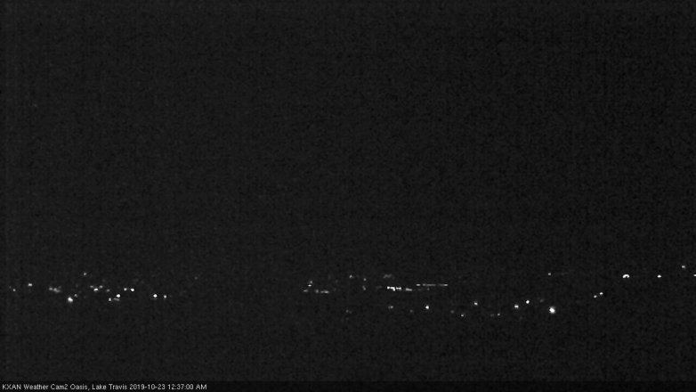 Lake Travis webcam, October 22, 2019 11:40 PM CT