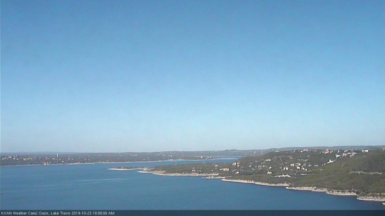 Lake Travis webcam, October 23, 2019 9:10 AM CT