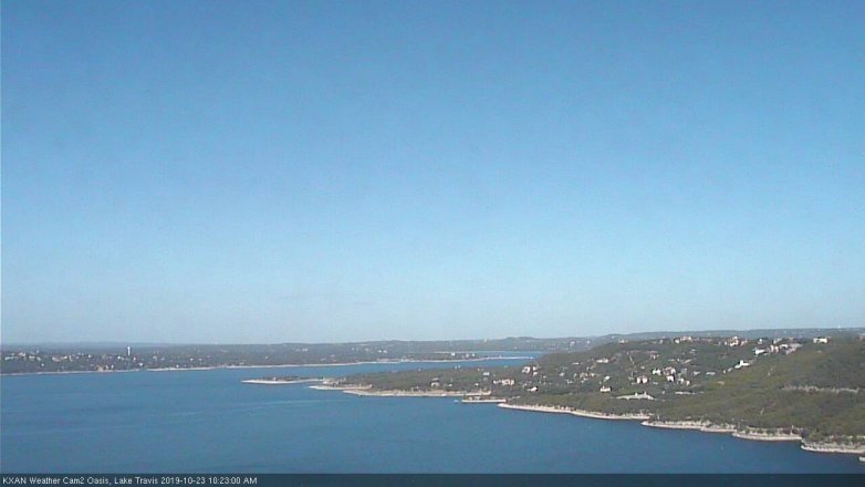 Lake Travis webcam, October 23, 2019 9:25 AM CT