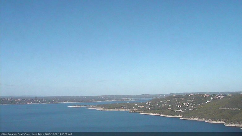 Lake Travis webcam, October 23, 2019 9:40 AM CT