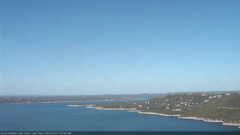 Lake Travis webcam, October 23, 2019 10:10 AM CT