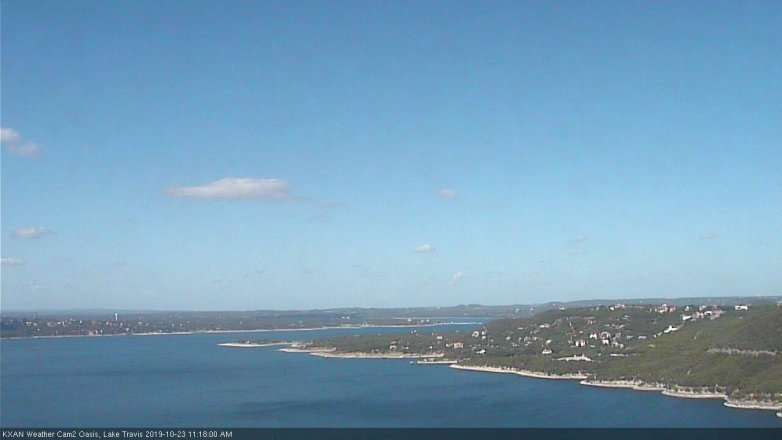 Lake Travis webcam, October 23, 2019 10:20 AM CT