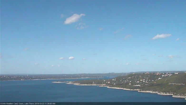 Lake Travis webcam, October 23, 2019 10:40 AM CT