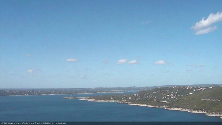 Lake Travis webcam, October 23, 2019 10:50 AM CT