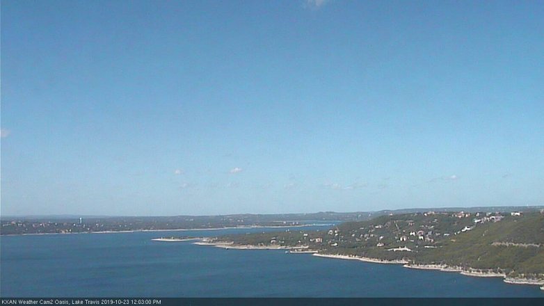 Lake Travis webcam, October 23, 2019 11:05 AM CT