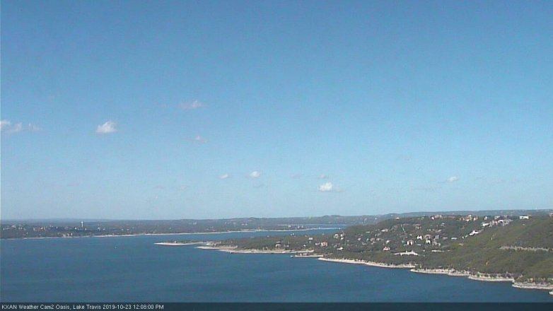 Lake Travis webcam, October 23, 2019 11:10 AM CT