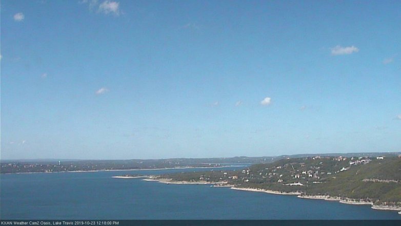 Lake Travis webcam, October 23, 2019 11:20 AM CT