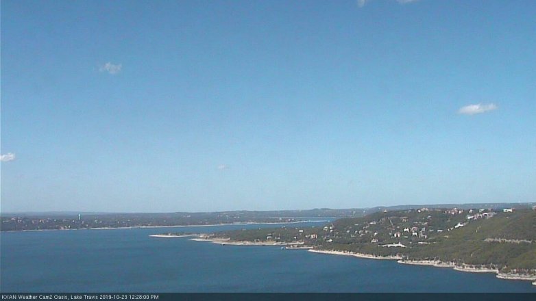 Lake Travis webcam, October 23, 2019 11:30 AM CT