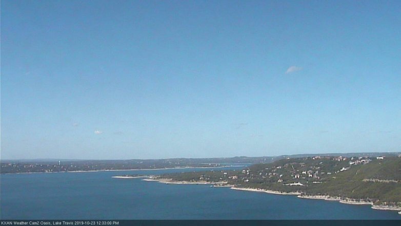 Lake Travis webcam, October 23, 2019 11:35 AM CT