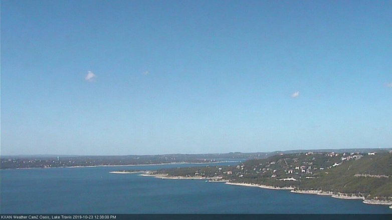 Lake Travis webcam, October 23, 2019 11:40 AM CT