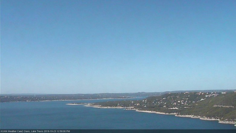 Lake Travis webcam, October 23, 2019 12:00 PM CT