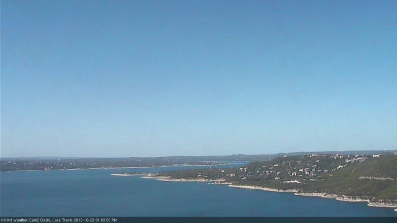 Lake Travis webcam, October 23, 2019 12:05 PM CT
