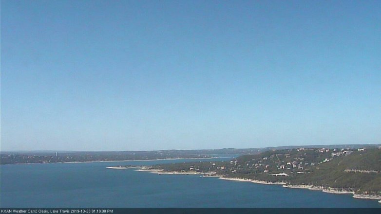 Lake Travis webcam, October 23, 2019 12:20 PM CT