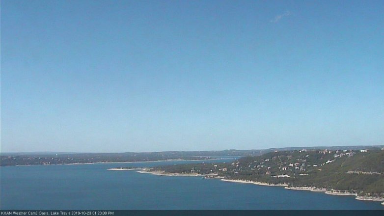 Lake Travis webcam, October 23, 2019 12:25 PM CT