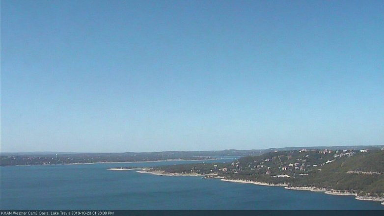 Lake Travis webcam, October 23, 2019 12:30 PM CT